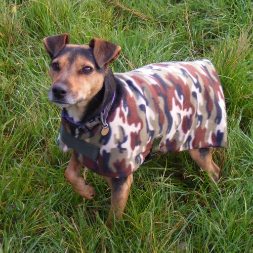 Fleece Dog Coat. Drying Coat pink Check Tartan Made to Etsy