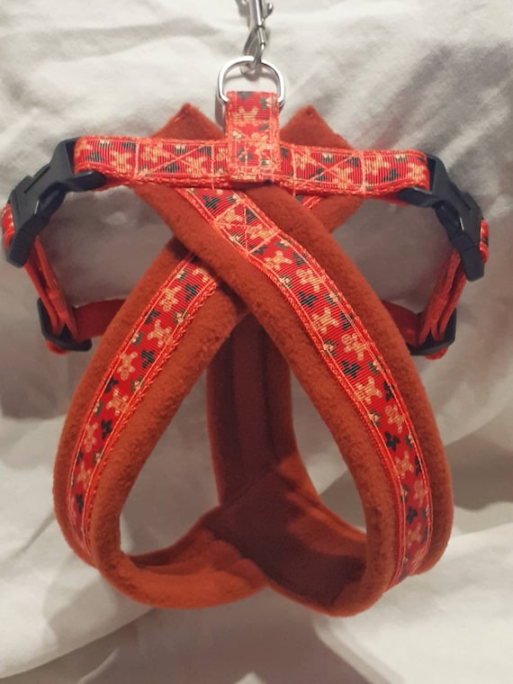 Dog Harness Fleece Lined With Matching Lead Options Etsy
