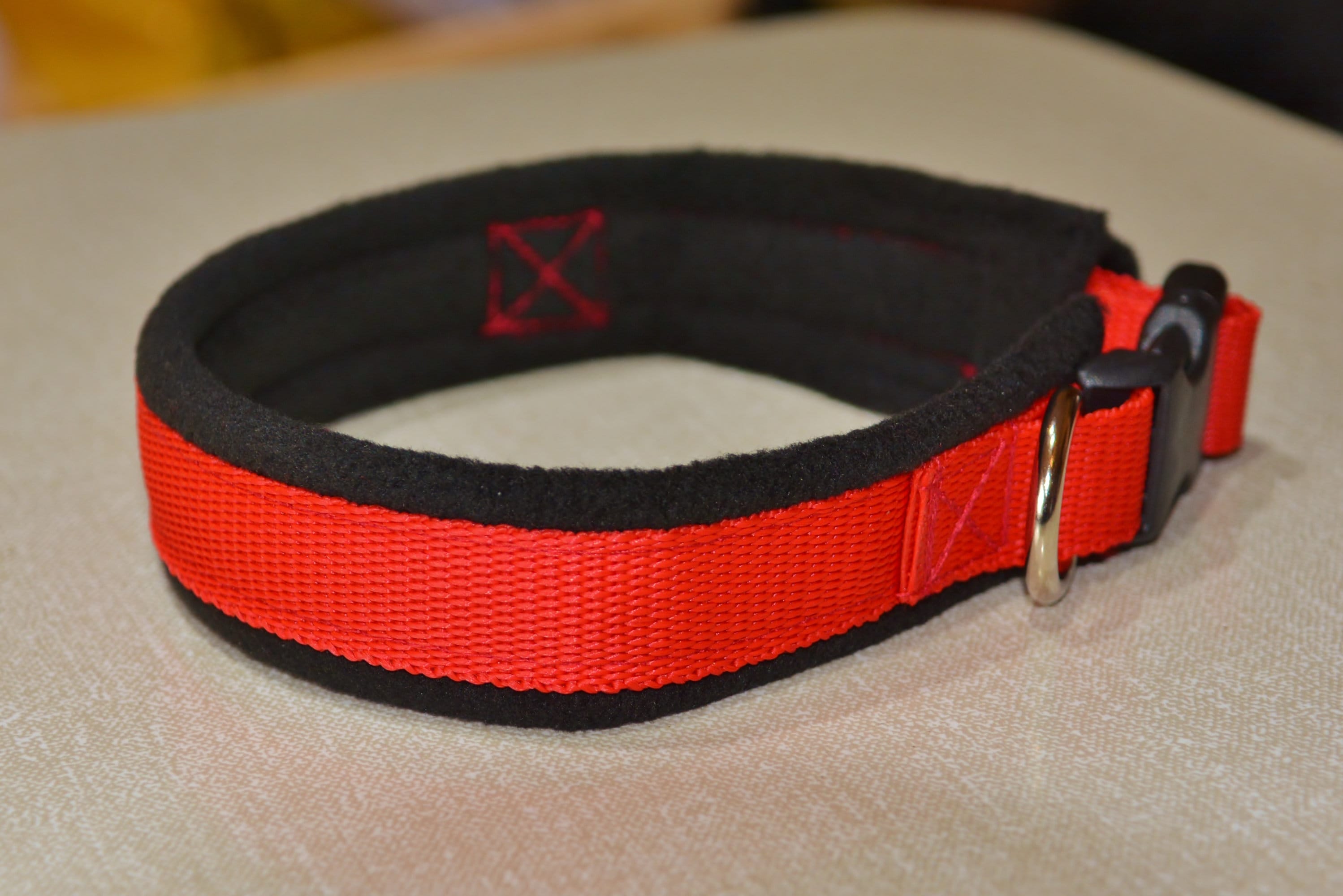  Puppy Leather Collar, Adjustable Basic Collar, Check