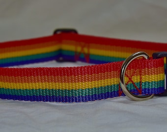 Rainbow Dog Collars, Adjustable