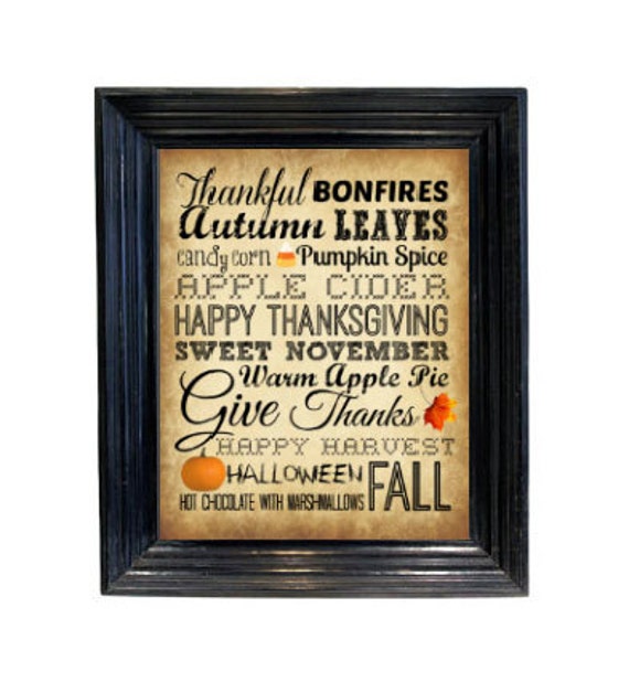 Fall Decor Rustic Thanksgiving Decor Subway art words typography Printable fall yall wall art picture 8x10 downloadable printable Il_570xn