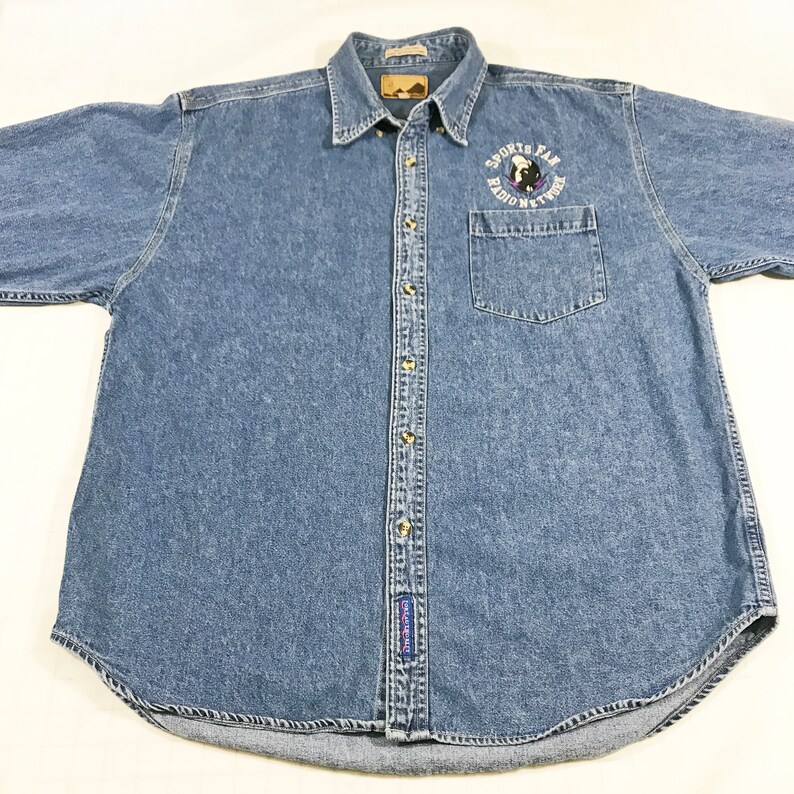 port authority denim shirt