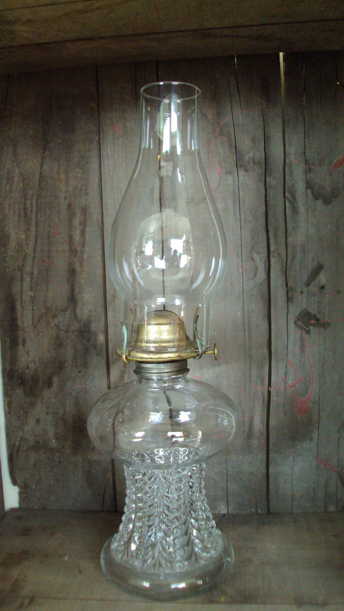 Vintage Lamplight Farms Oil Lamp .. Embossed Draped Pattern .. Etsy