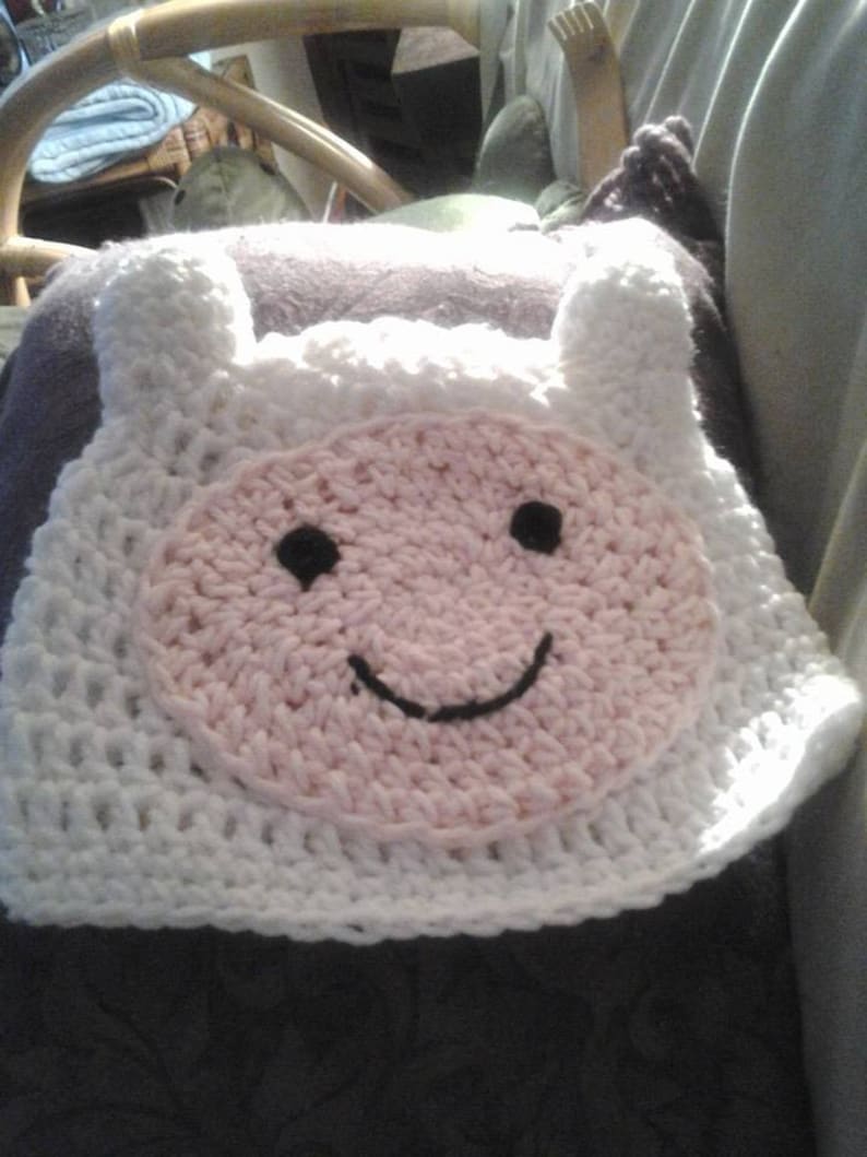 Finn The Human Adventure Time Hat Crochet Pattern Great Etsy