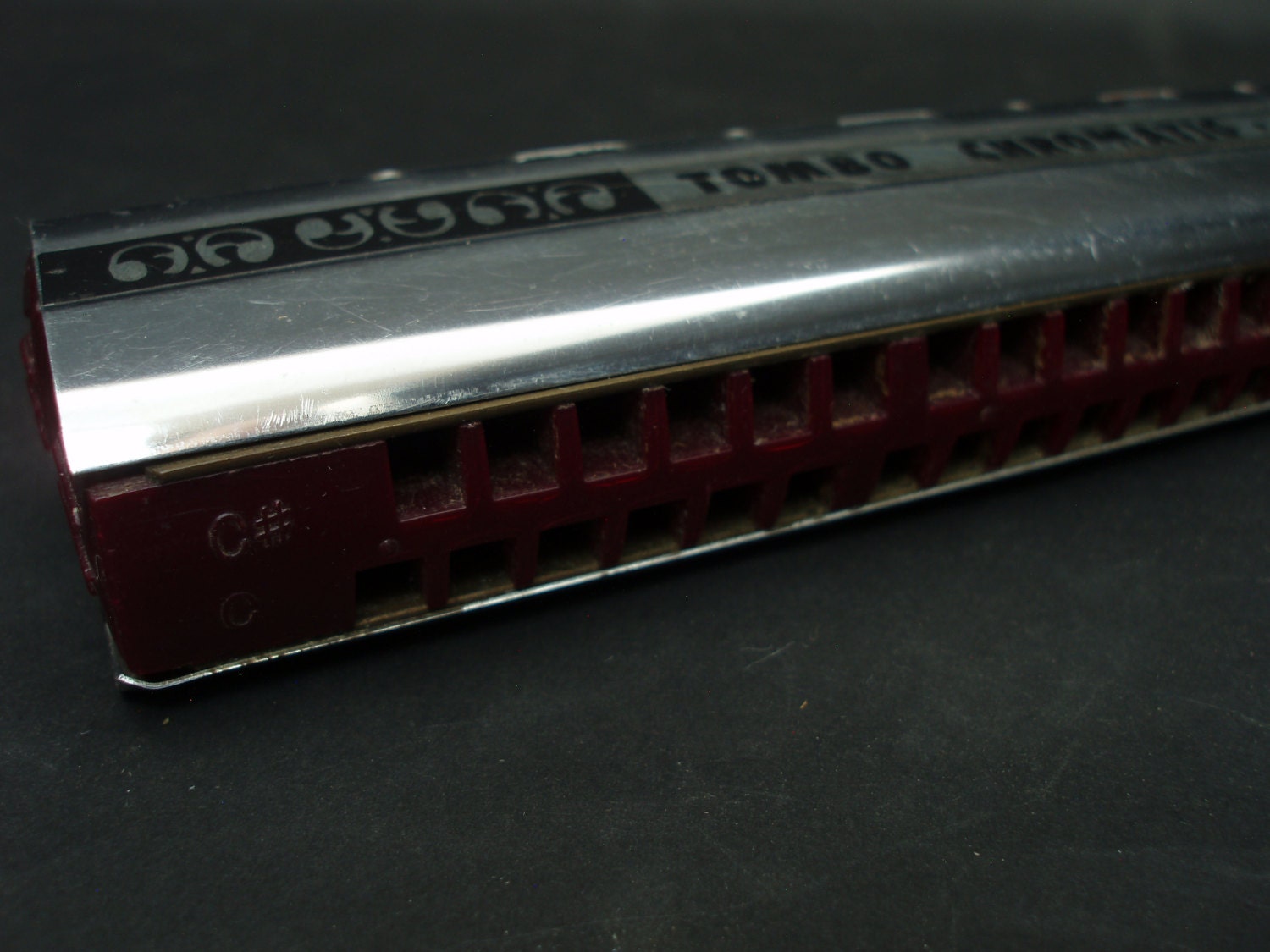 Folk Young Tombo Chromatic ハーモニカ TOMBO NO.1334 FOLK YOUNG Key of C, Full Chromatic Harmonica