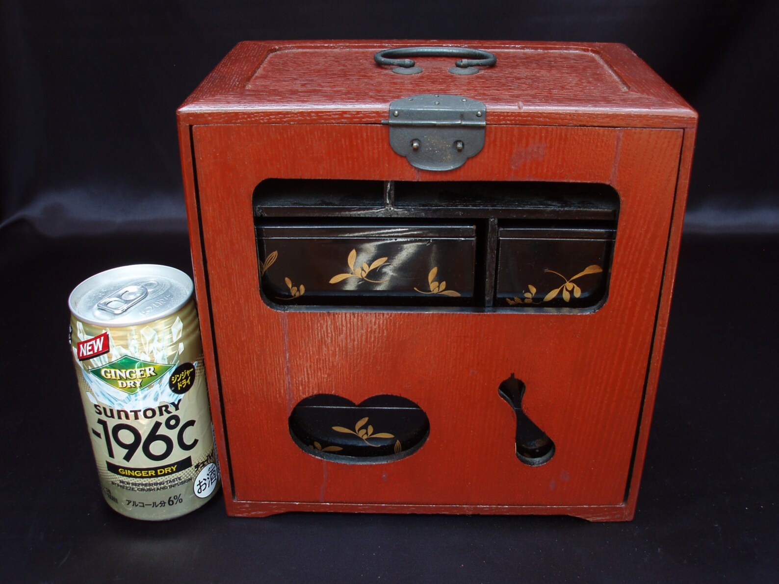 BENTO Picnic Lunch Box Set Lacquered Wooden Japanese Vintage Antiques