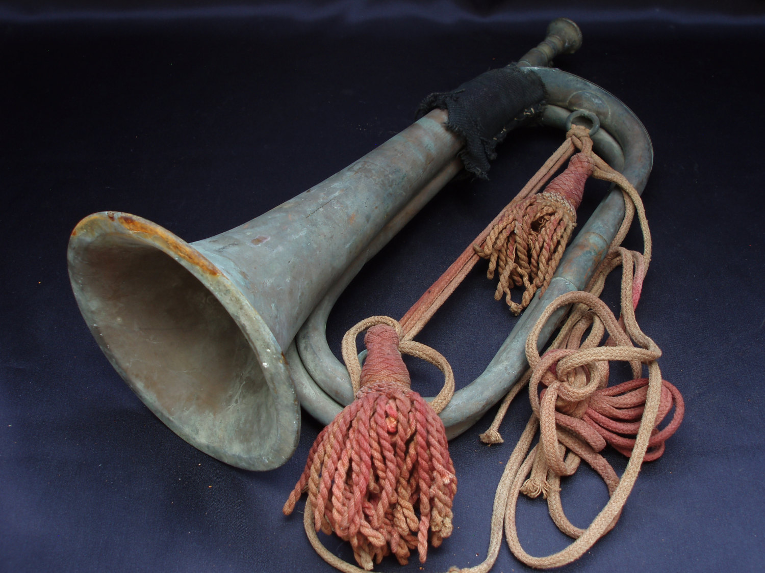 Original WW2 Imperial Japan Military Brass Bugle Trumpet W/ Mouthpiece