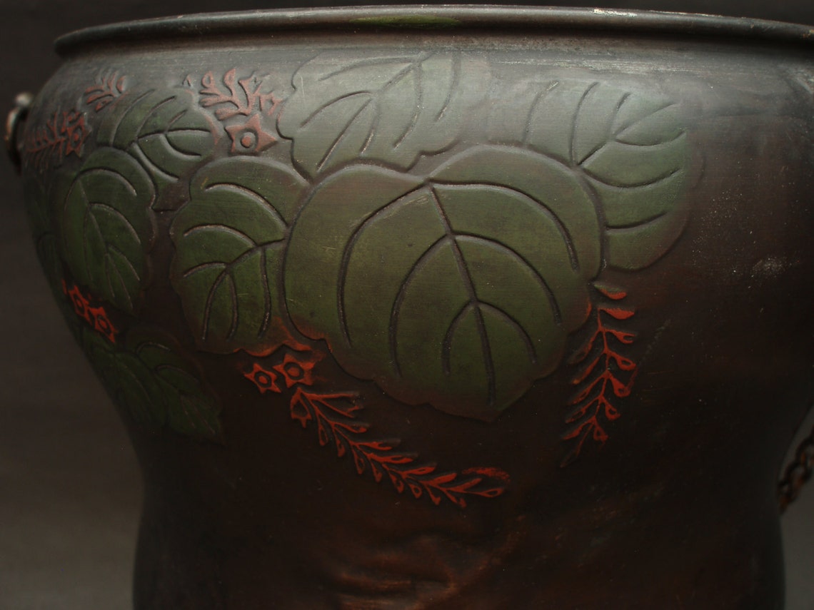 CHOUZU Pail Used at Shrine Temple Worship Japanese Antique Vintage Zen ...