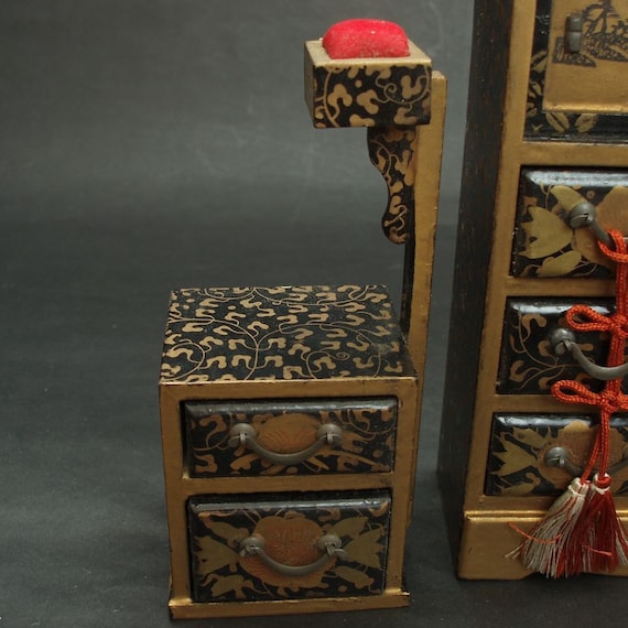 Vintage Miniature Set of Traditional Japanese Furniture
