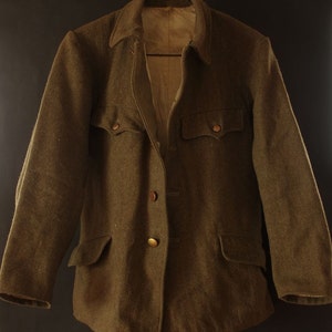 WWII Imperial Japan Military Wool Jacket & Hood image 1