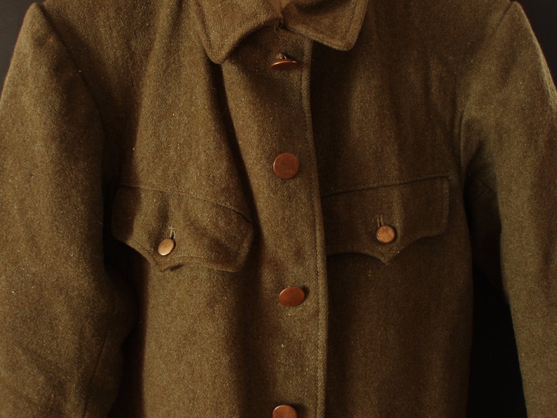 WWII Imperial Japan Military Wool Jacket & Hood image 3