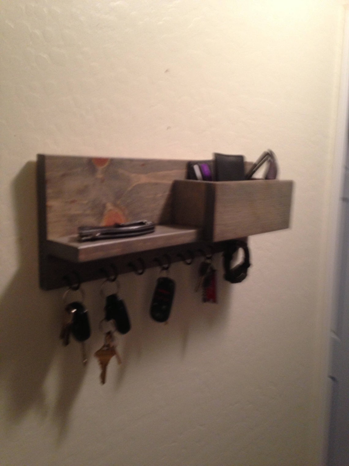 Wall Organizer Entryway Organizer Wood Organizer Wall Etsy