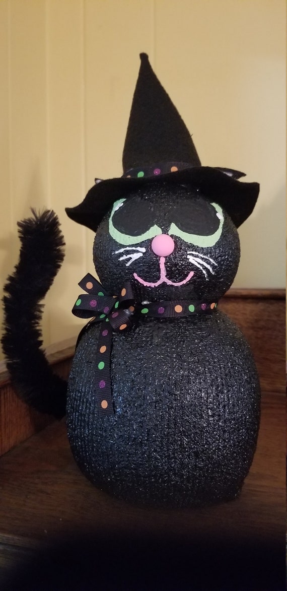 Voodoo The Black Cat Decor Decorations Ooak By Crow Hollow Etsy