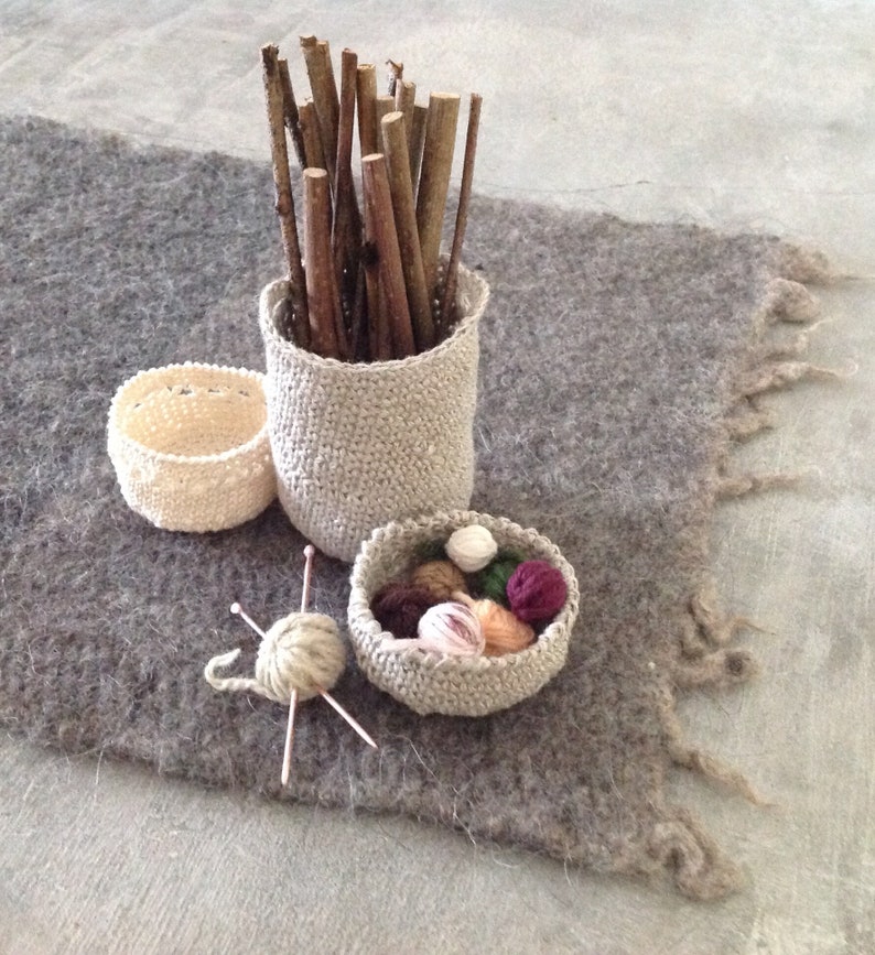 3 Doll House Basket Miniature Basket Mini Basket Mini Etsy