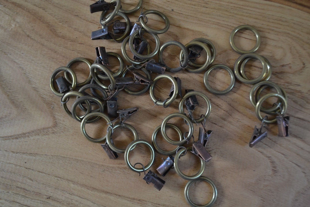 Curtain Rings Old Curtain Rings Brass Curtain Rings 27 Mm Etsy