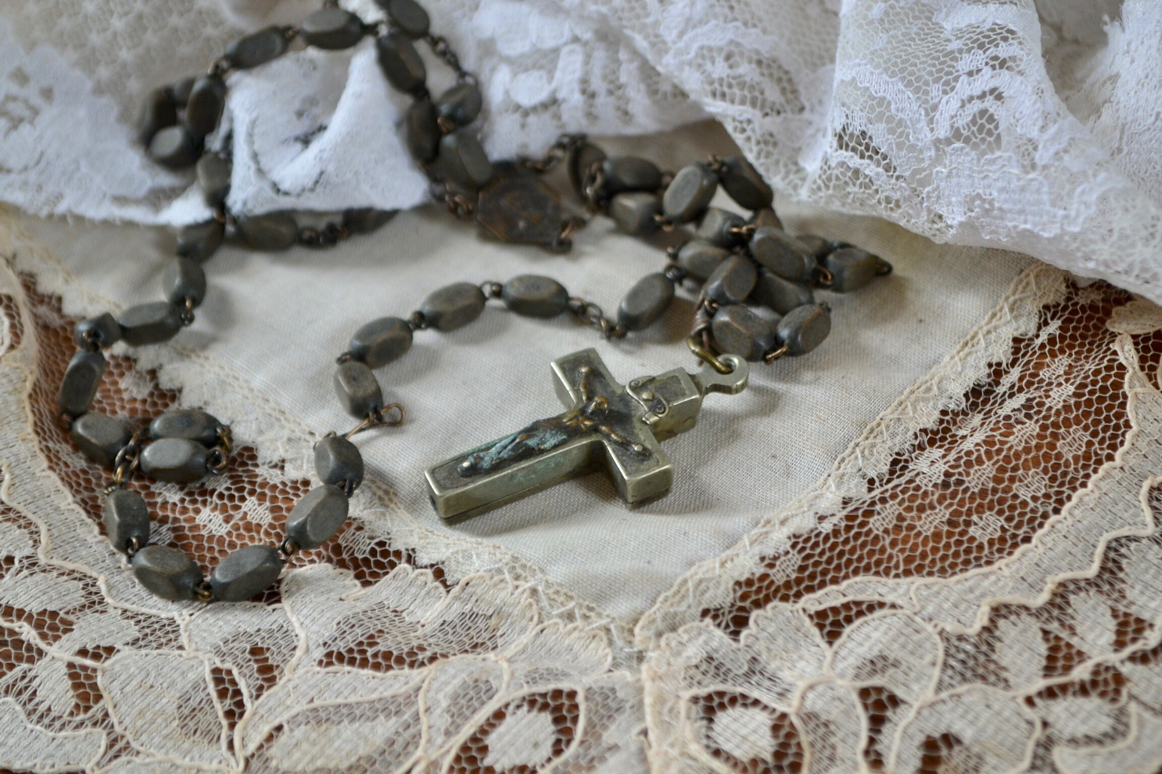 Vintage Rosenkranz alten Rosenkranz alte hölzerne Rosenkranz | Etsy