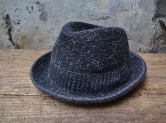 Vintage wool hat, vintage fedora hat, pure wool fe