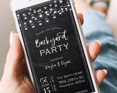 Backyard Party Invitation | Digital Invitation Template | Editable Invitation | Birthday, BBQ | Housewarming | Garden Party | Couples Shower Il_170x135