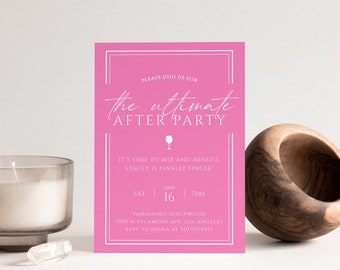 Divorce Party Invitation | Breakup Celebration Invitation |  Girls Night Out Invitation Template | Newly Single Editable Digital Download