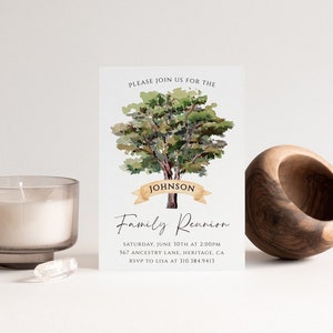 Family Reunion Invitation Template Editable Family Reunion Invite Template Printable Family Tree Invite Digital Invitation Family Gathering