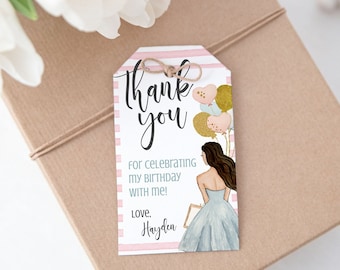 Editable Birthday Goodie Bag Template, Teen Thank you Tag, Mall Scavenger Hunt Tag, Mall Scavenger Hunt Favor Tag, DIY Printable Download