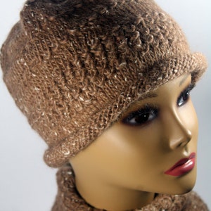 Hand Knit Hat and Scarf Set -Twyla