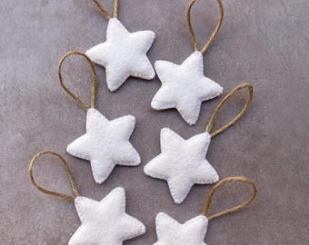 Farmhouse Wool Felt Stars set of 6