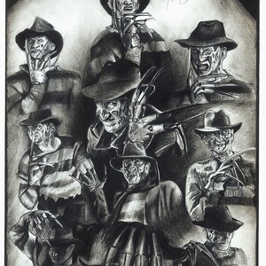 Freddy Krueger Collage Prints