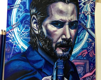 John Wick Drawing