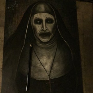 Brand NEW the Nun Valak Drawing - Etsy