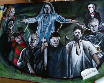 Sweet Dreams Horror Collage