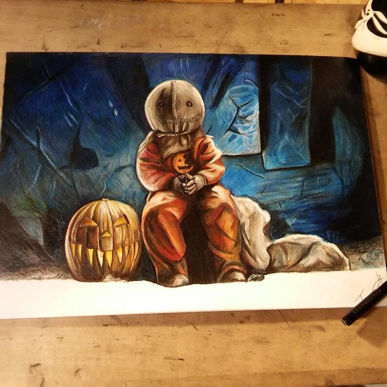 sam trick r treat drawing sam trick r treat drawing