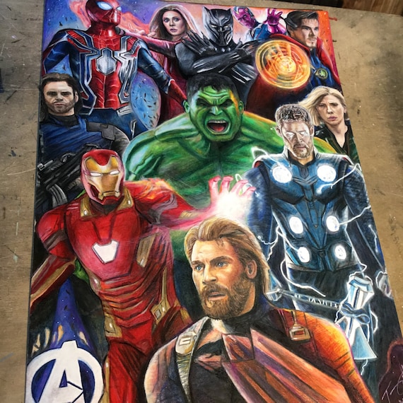 Avengers Infinity War Collage - Etsy