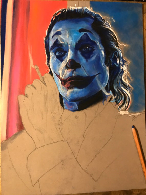 Joker 'the Calm Before the Storm' Canvas Print - Etsy