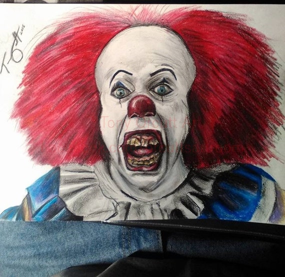 Pennywise Tim Curry 1990 IT - Etsy Israel