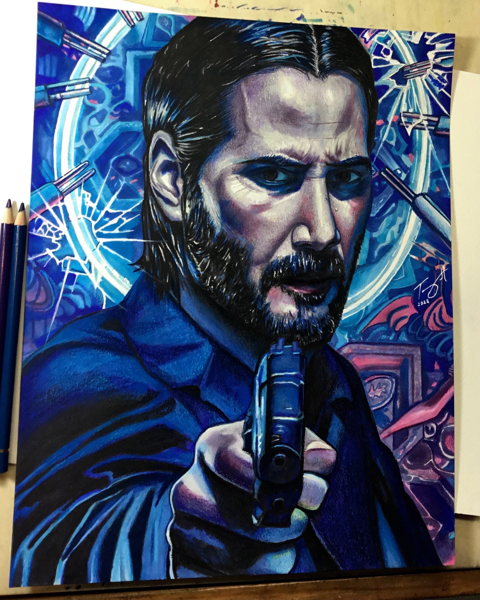 John Wick Drawing by Reyman Jude Rubin  Pixels