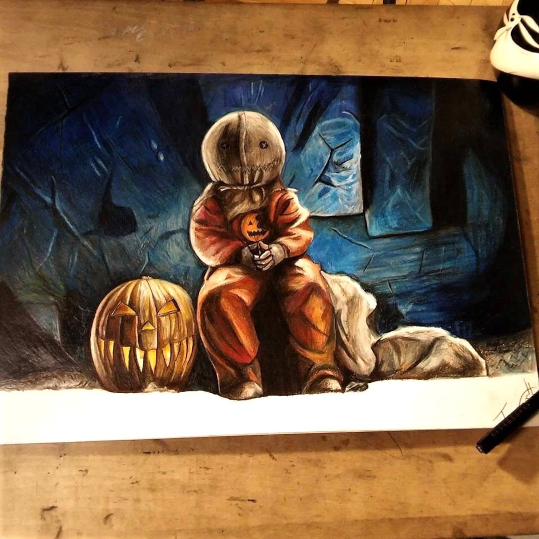 Sam Trick R Treat Drawing - Etsy