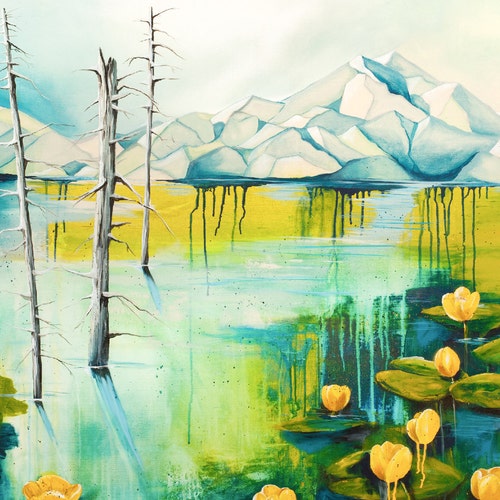 Wall Art Print Lillies Lily Pad Painting Watercolor Painting Etsy Wall Art Print Lillies Lily Pad Painting Watercolor Painting Etsy