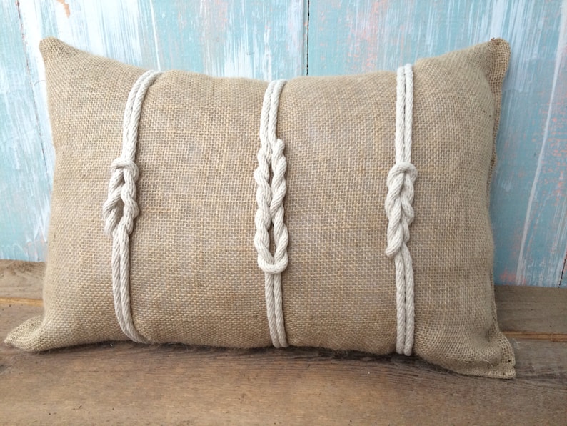 Nautical rope pillow Etsy