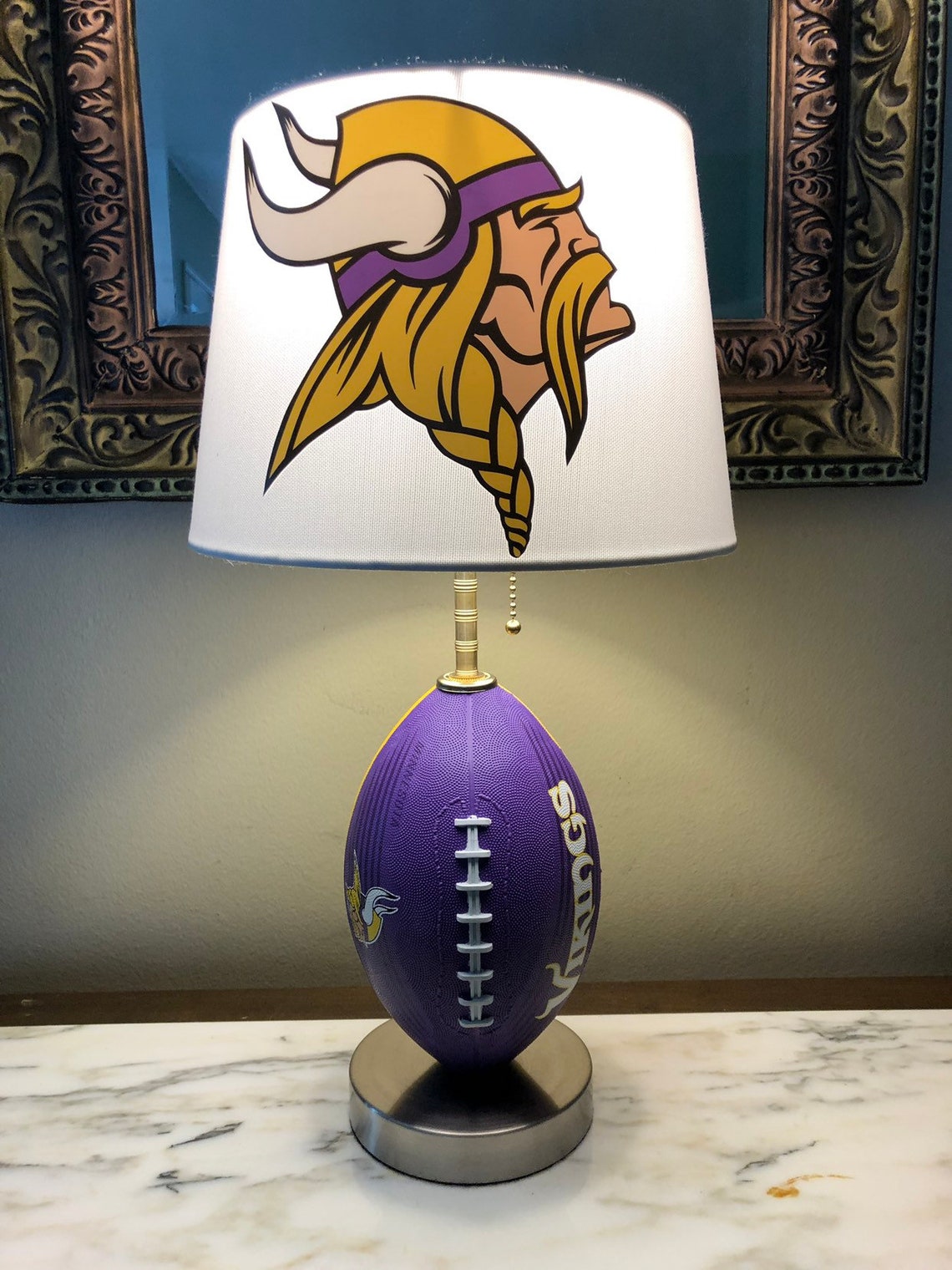 Minnesota Vikings football lamp. Nfl sports team. Etsy