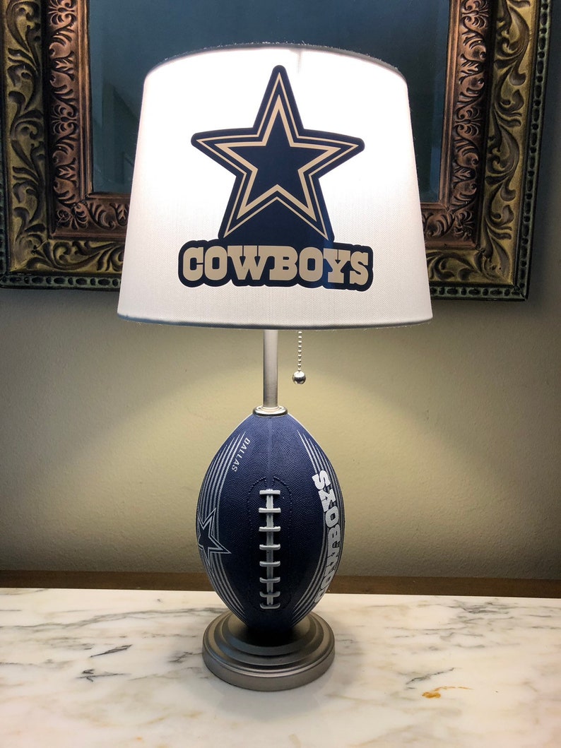 Dallas Cowboys Football Lamp Nfl Sports Team Made By Thatlampguy