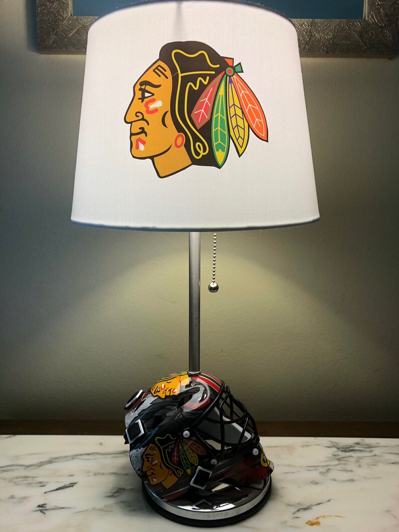 Chicago Blackhawks Mini Goalie Mask Lamp Nhl Sports Team