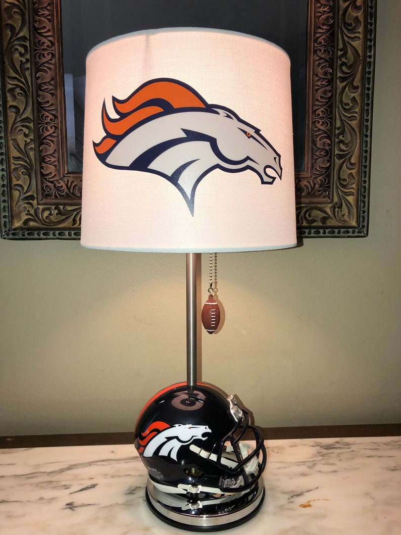 Denver Broncos Football Lamp Nfl Sports Team Image 0