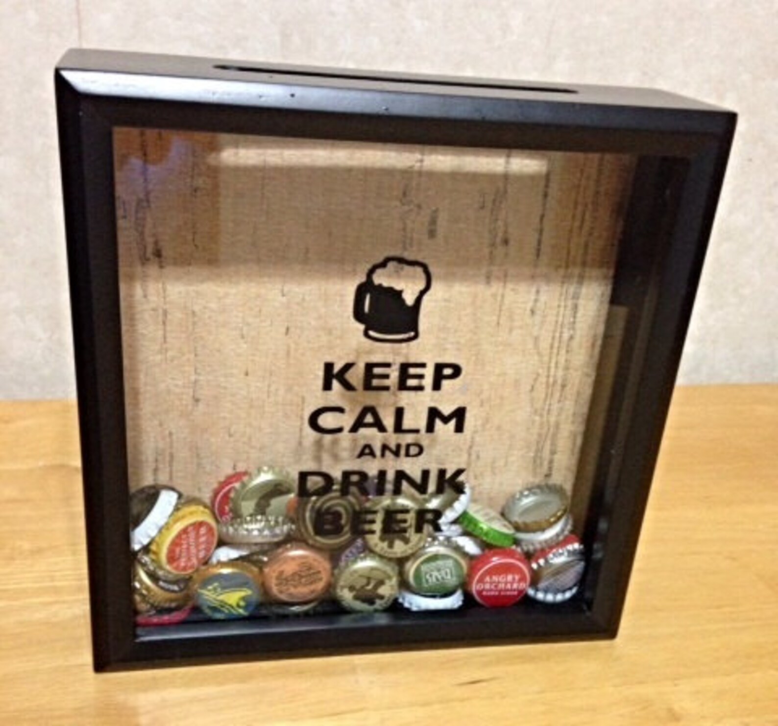Keep Calm and Drink Beer Shadow Box Etsy
