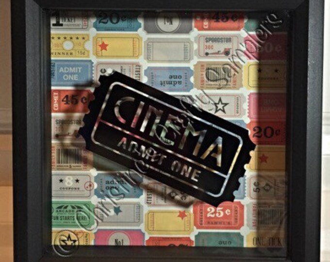 Ticket Stub Shadow Box Etsy