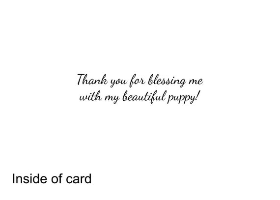 Thank you gift top for dog breeder