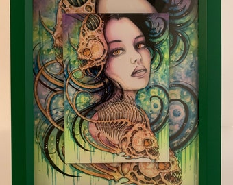 Mixed Media Print by Frank Rosales Art