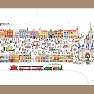 Right Down the Middle of Main Street, Large Panoramic Print
