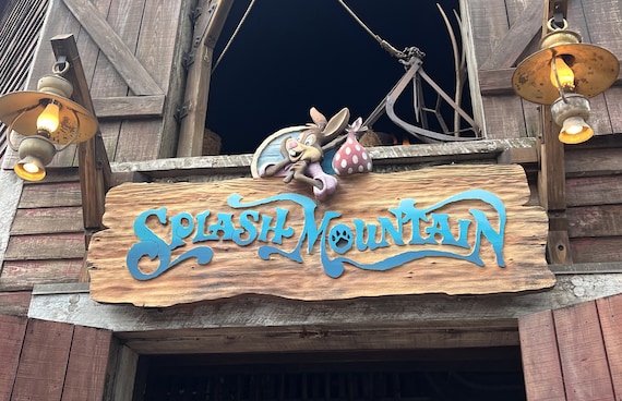 Walt Disney World Splash Mountain Hand Carved Wooden Sign - Etsy