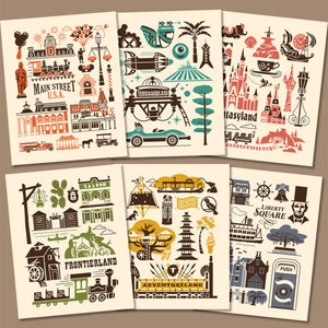 Magic Kingdom Lands Series- All 6 prints
